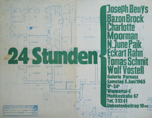 Beuys, Joseph - 1965 - (24-Stunden-Happening) Galerie Parnass Wuppertal