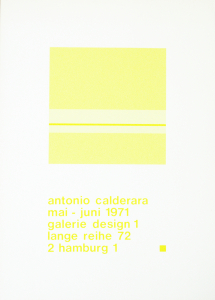 Calderara, Antonio - 1971 - Galerie design 1