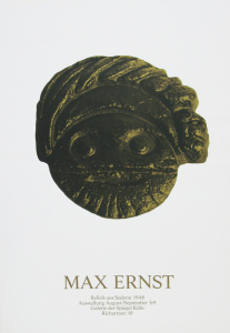 Ernst, Max - 1969 - Galerie Der Spiegel Köln (Reliefs aus Sedona 1948 / Einladung und Plakat)