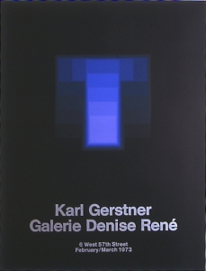 Gerstner, Karl - 1973 - Galerie Denise René