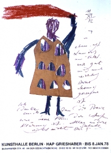Grieshaber, HAP - 1978 - (Malbrief) Kunsthalle Berlin