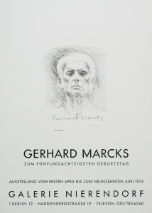 Marcks, Gerhard - 1974 - (Selbstportrait) Galerie Nierendorf