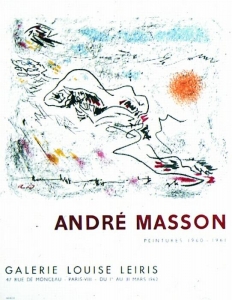 Masson, André - 1962 - Galerie Leiris Paris