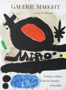 Miró, Joan - 1967 - Galerie Maeght (loiseau solaire / loiseau lunaire / étincelles)