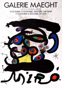 Miró, Joan - 1971 - Galerie Maeght Paris (Peintures sur papier)