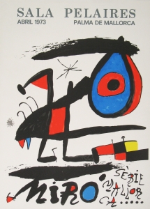 Miró, Joan - 1973 - Sala Pelaires Palma de Mallorca (Serie Mallorca, Plakat und Einladung)