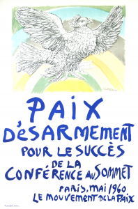 Picasso, Pablo - 1960 - Le mouvement de la paix Paris (Paix désarmement)