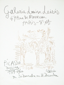Picasso, Pablo - 1960 - Galerie Louise Leiris (Dessins 1959-60 / Don Quijote und Sancho Pansa)