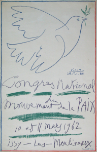 Picasso, Pablo - 1962 - (Congrès National-Mouvement de la paix) Issy-les-Moulineaux