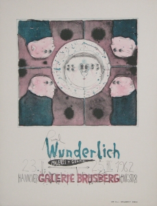 Wunderlich, Paul - 1962 - (Vier Köpfe) Galerie Brusberg Hannover
