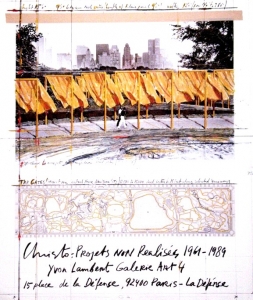 Christo (Javacheff) - 1989 - Galerie Lambert Paris (The Gates)