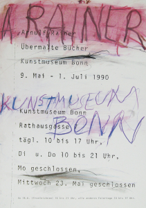 Rainer, Arnulf - 1990 - Kunstmuseum Bonn (übermalte Bücher)