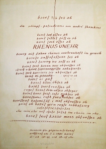 Thomkins, André - 1980 - Museum für Gegenwartskunst Basel (Eröffnungsplakat)