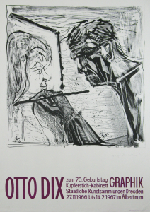 Dix, Otto - 1966 - (Selbstbildnis beim Malen) Staatliche Kunstsammlung Dresden