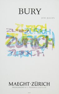 Bury, Pol - 1974 - Galerie Maeght Zürich