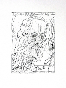 Janssen, Horst - o.J. - Dichterportrait Voltaire