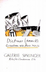 Lemcke, Dietmar - 1955 - (Gouachen aus Paris) Galerie Springer