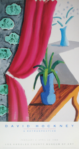 Hockney, David - 1988 - Los Angeles County Museum of Art (Still life with magenta curtain)