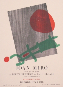 Miró, Joan - 1958 - Galerie Berggruen Paris