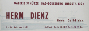 Dienz, Herm - 1962 - Galerie Schütze Bad Godesberg (Neue Ölbilder)