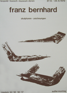 Bernhard, Franz - 1972 - Leopold-Hoesch-Museum, Düren