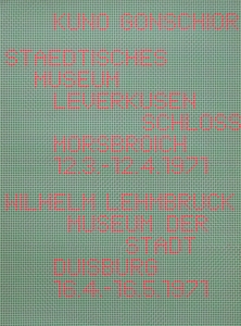 Gonschior, Kuno - 1971 - Museum Schloß Morsbroich Leverkusen