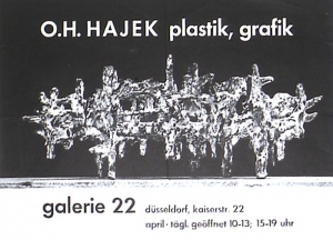 Hajek, Otto Herbert - 1958 - Galerie 22 Düsseldorf