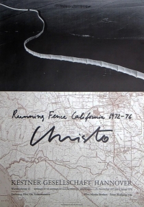 Christo (Javacheff) - 1977 - Kestner Gesellschaft Hannover  (Running Fence)