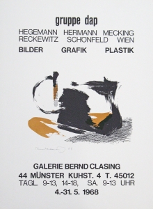 Reckewitz, Wilfried - 1968 - Gruppe dap Galerie Clasing Münster