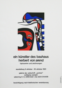 Arend, Herbert von - 1981 - (Ein Künstler des Bauhaus) Galerie Symbol Köln