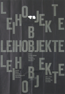 Walther, Franz Erhard - 1967 - (Leihobjekte) Galerie Heiner Friedrich München
