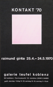 Girke, Raimund - 1970 - Galerie Teufel Koblenz