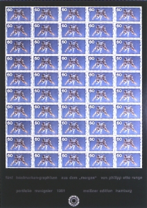 Mavignier, Almir - 1981 - Portfolio (5 Briefmarkengrafiken)