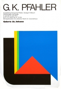 Pfahler, Georg Karl - 1973 - Galerie St. Johann