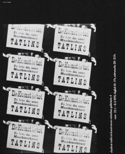 Tatlin, Vladimir - 1970 - Kunstverein München