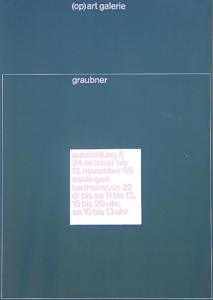 Graubner, Gotthard - 1965 - (op)art galerie Esslingen