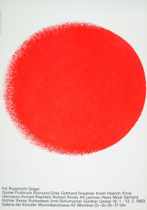 Geiger, Rupprecht - 1983 - Galerie der Künstler München (Für Rupprecht Geiger / Eine Ausstellung zum 75.Geburtstag)