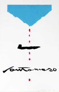 Santomaso, Giuseppe - 1970 - Plakat vor der Schrift