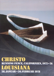 Christo (Javacheff) - 1978 - Louisiana (Running Fence)
