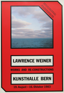 Weiner, Lawrence - 1983 - Kunsthalle Bern