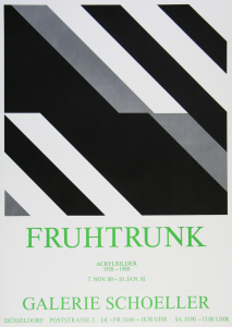 Fruhtrunk, Günter - 1980 - Galerie Schoeller Düsseldorf