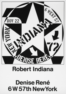 Indiana, Robert - 1972 - Galerie Denise René New York