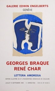 Braque, Georges - 1963 - Galerie Edwin Engelberts (René Char - Lettera amorosa / Le Couple)