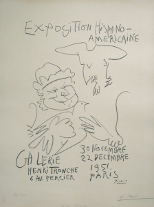 Picasso, Pablo - 1951 - Galerie Tronche Paris (Exposition Hispano-Americaine / Don Quijote und Sancho Pansa)