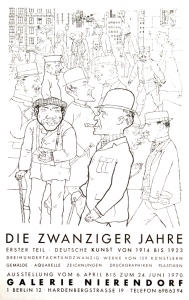 Grosz, George - 1970 - Galerie Nierendorf Berlin (Die Zwanziger Jahre - Vollkommene Menschen)