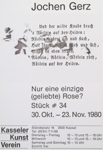 Gerz, Jochen - 1980 - Kasseler KV