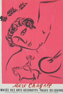 Chagall, Marc - 1959 -  Musée des Arts Décoratifs Paris (Le Peintre en rose)