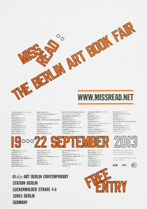 Weiner, Lawrence - 2013 - Station Berlin (Miss Read: The Berlin Art Book Fair)