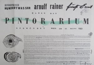 Hundertwasser, Friedensreich / Fuchs, Ernst / Rainer, Arnulf - 1959 - Pintorarium (Wien)