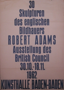 Adams, Robert - 1962 - Kunsthalle Baden-Baden / British Council